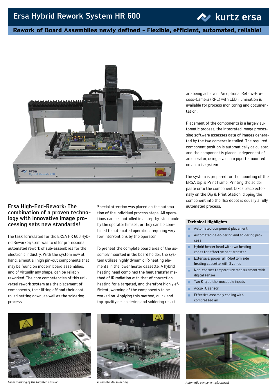 kurtz ersa HR 600 EN User Manual | 2 pages
