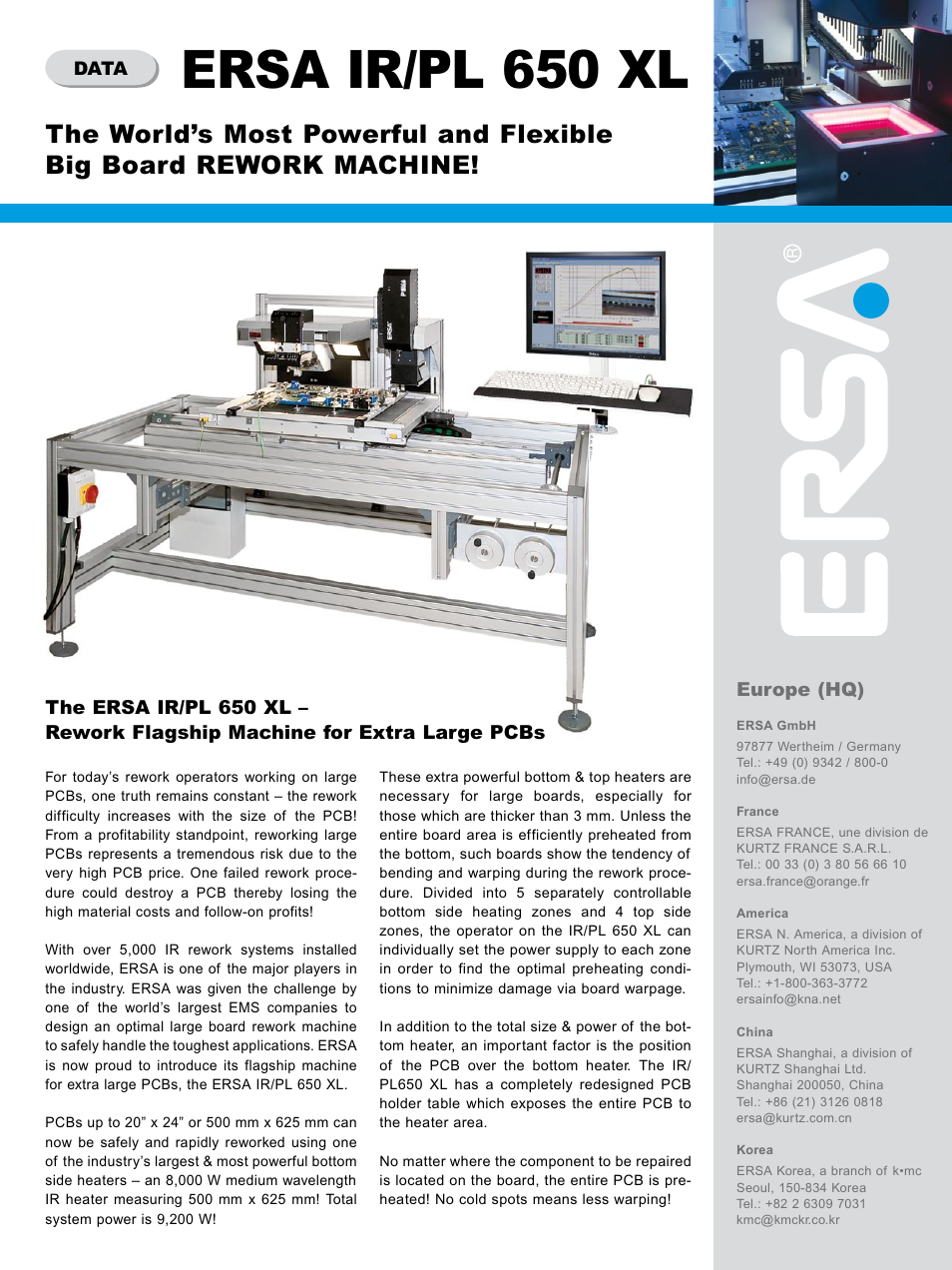 kurtz ersa Ersa IR/PL 650 XL EN User Manual | 2 pages
