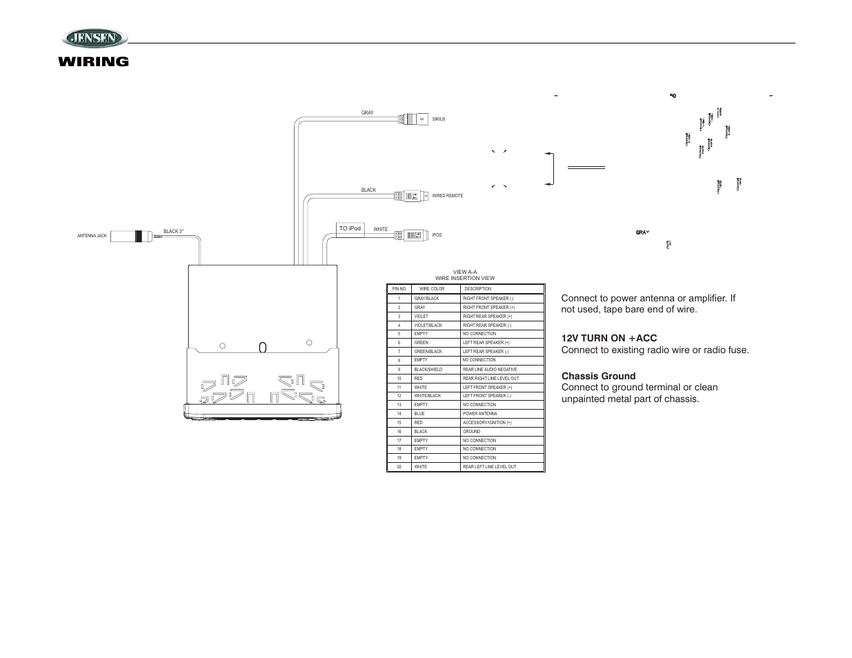 Msr3007, Wiring | ASA Electronics MSR3007 User Manual | Page 4 / 12
