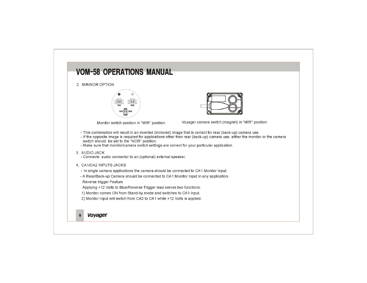 Vom-58 operations manual | ASA Electronics VOM-58 User Manual | Page 7 / 15