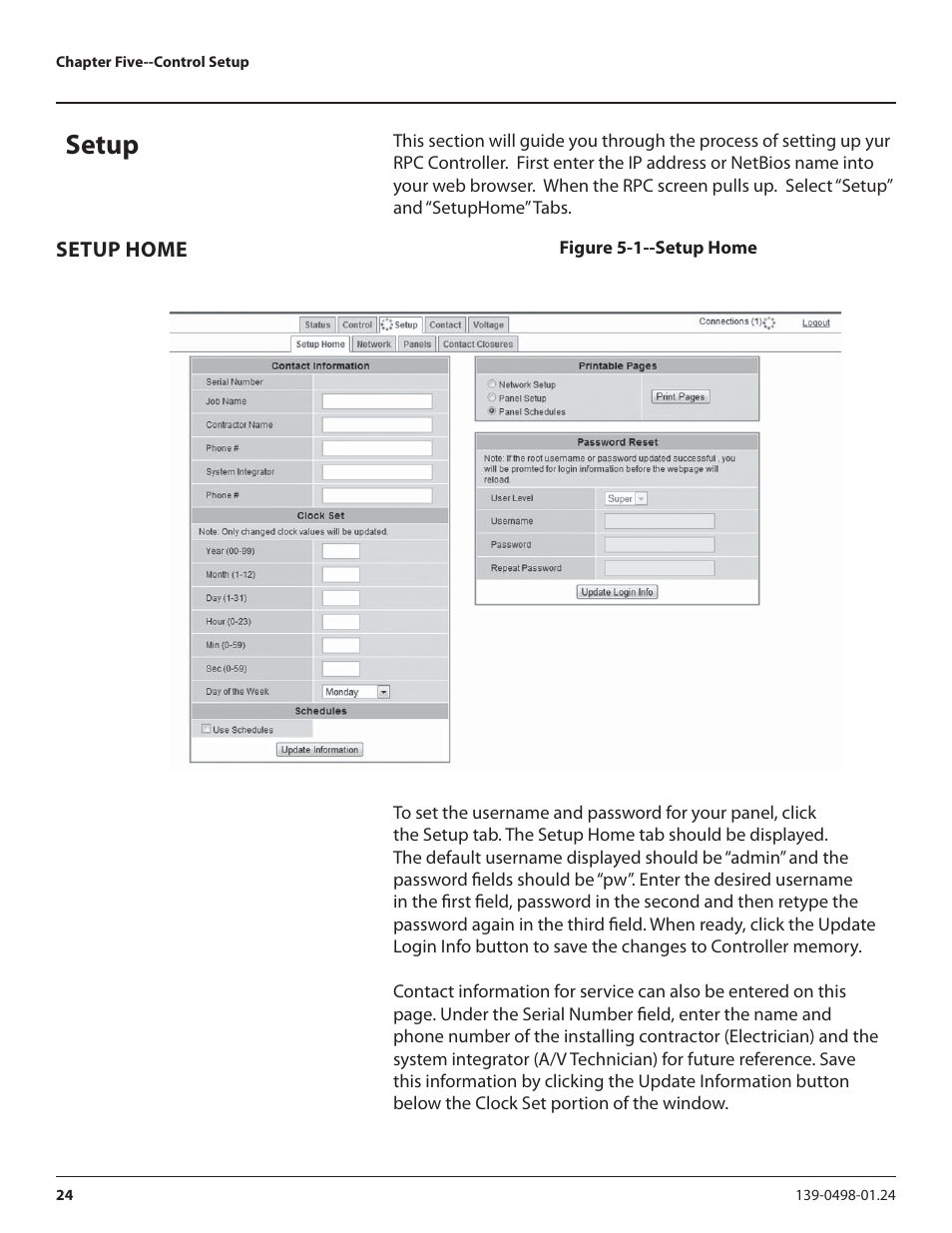 Setup | Lyntec RPC User Manual | Page 24 / 57