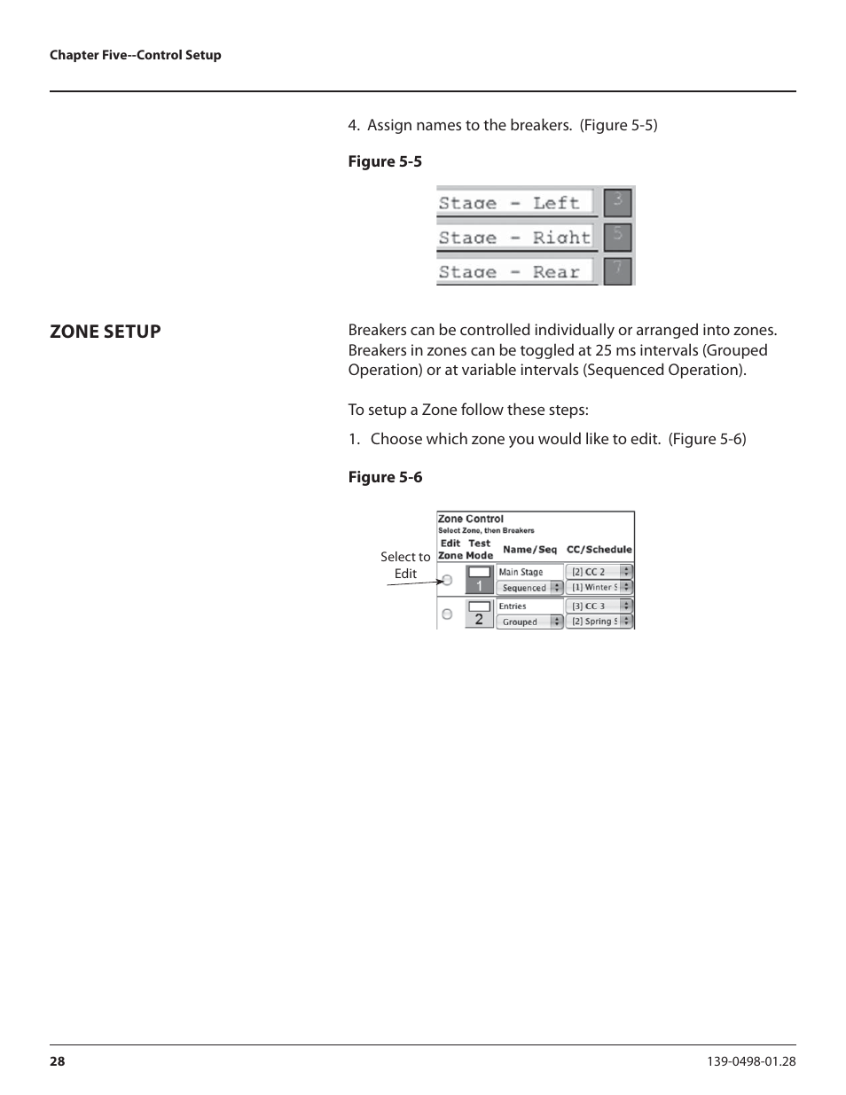 Zone setup | Lyntec RPC User Manual | Page 28 / 57