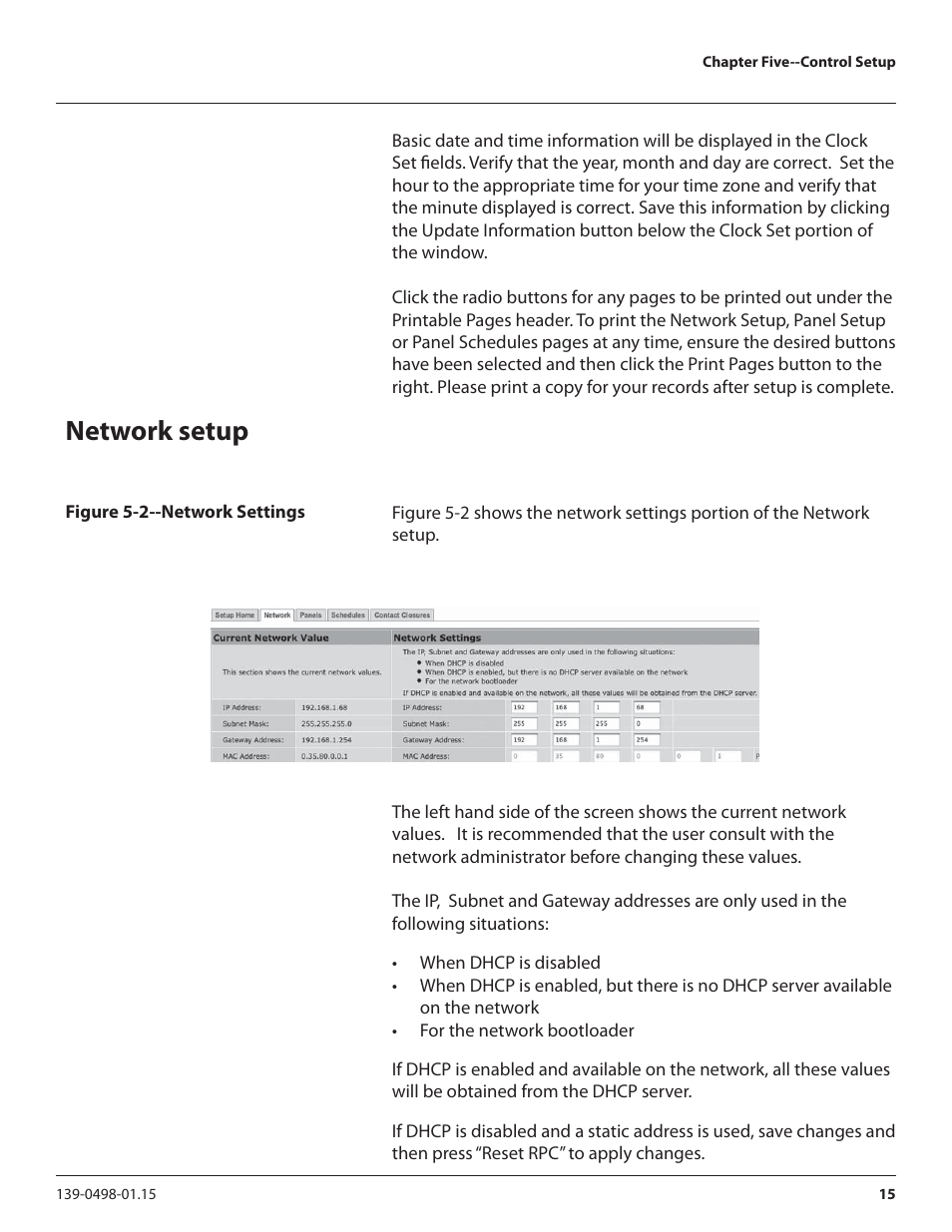 Network setup | Lyntec RPCM User Manual | Page 15 / 37