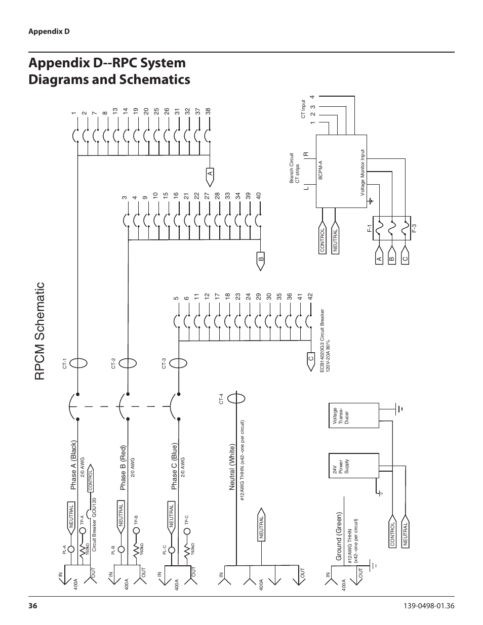 Appendix d--rpc system diagrams and schematics, Rpcm schematic | Lyntec RPCM User Manual | Page 36 / 37