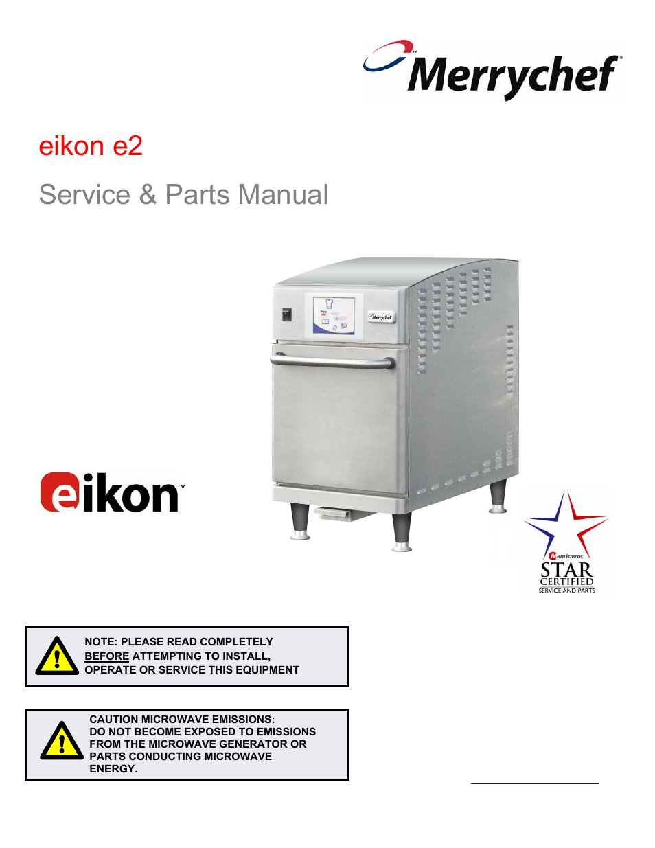 Merrychef eikon e6 User Manual | 64 pages