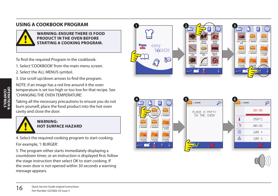 Using a cookbook program | Merrychef eikon e5 User Manual | Page 16 / 97