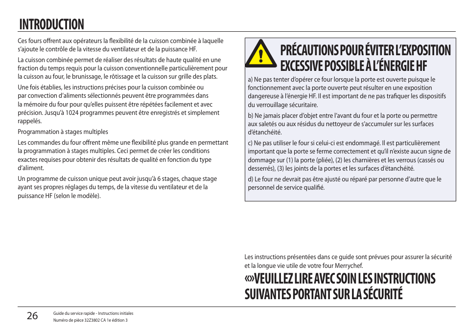 Introduction | Merrychef eikon e5 User Manual | Page 26 / 97
