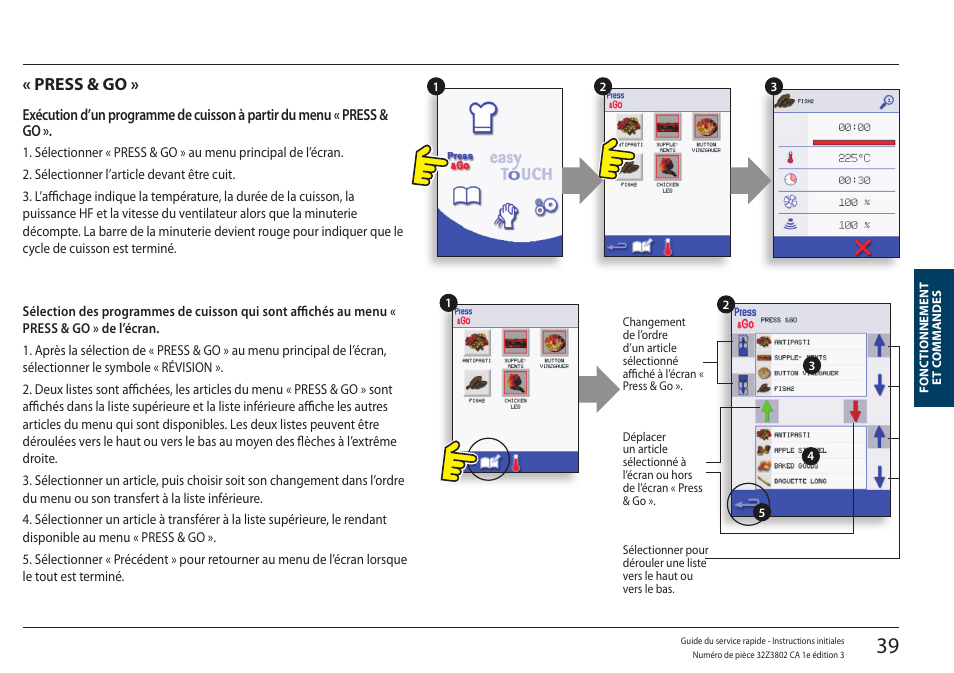 Press & go | Merrychef eikon e5 User Manual | Page 39 / 97