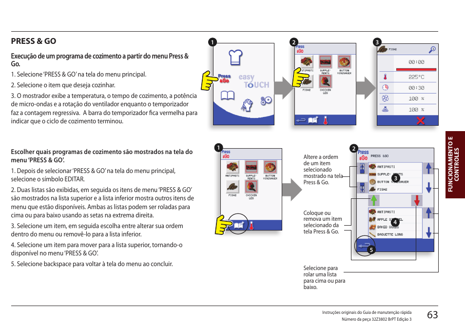 Press & go | Merrychef eikon e5 User Manual | Page 63 / 97