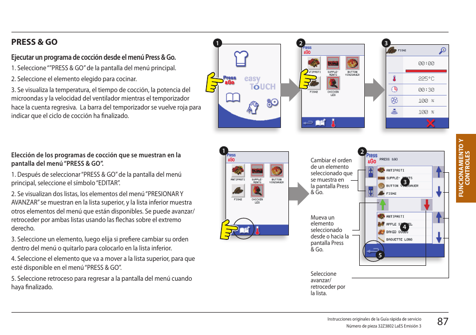Press & go | Merrychef eikon e5 User Manual | Page 87 / 97