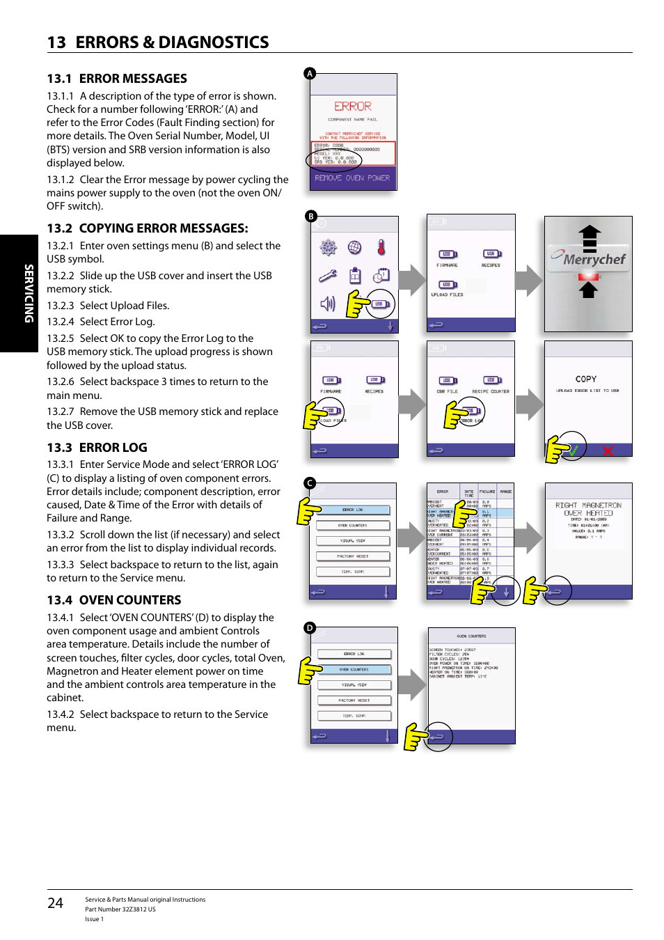 Errors & diagnostics 13 | Merrychef eikon e3 User Manual | Page 24 / 60