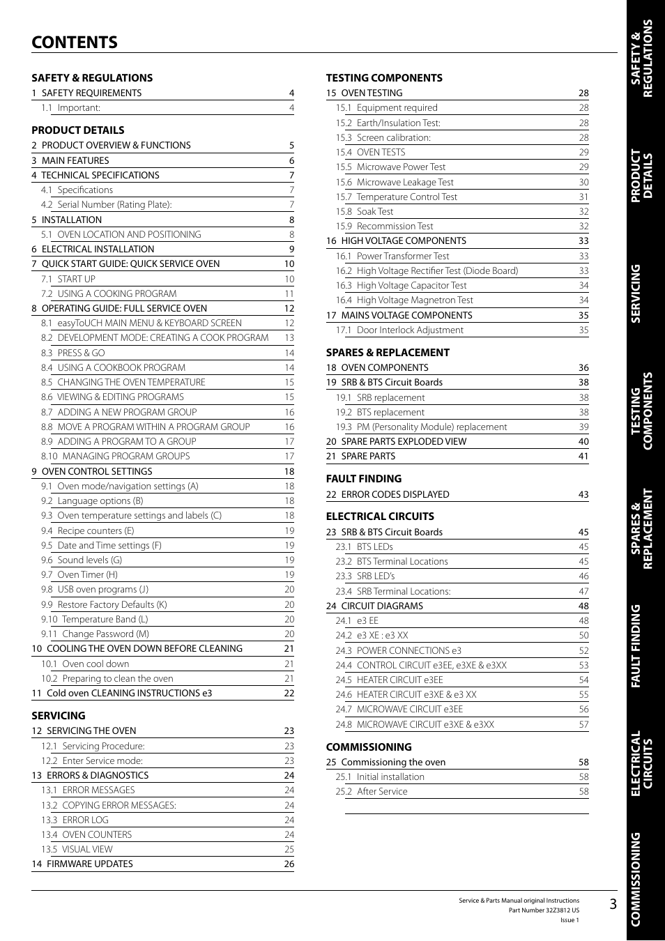 Merrychef eikon e3 User Manual | Page 3 / 60