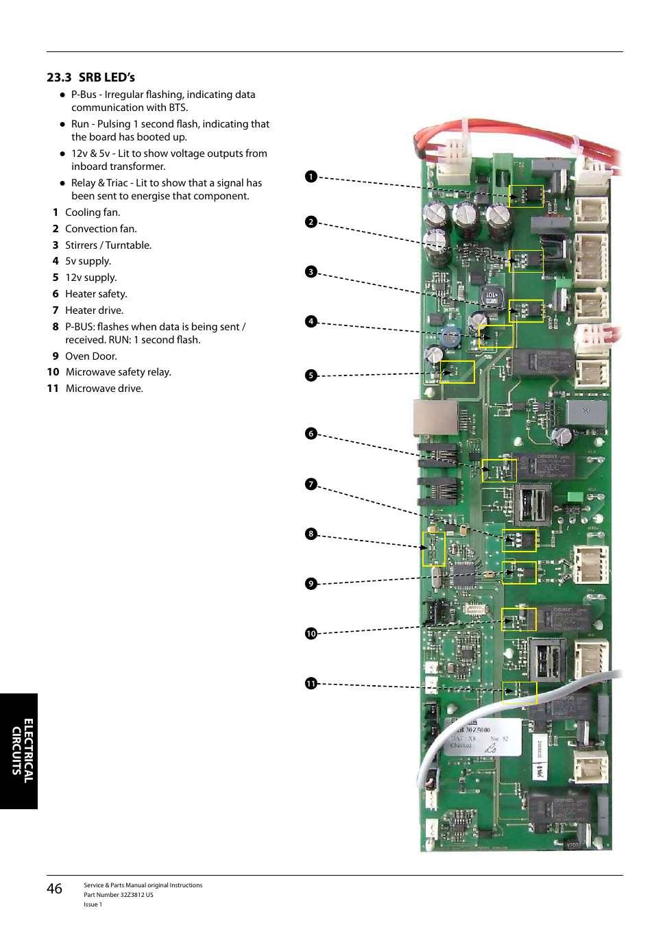 Srb led’s 23.3 | Merrychef eikon e3 User Manual | Page 46 / 60