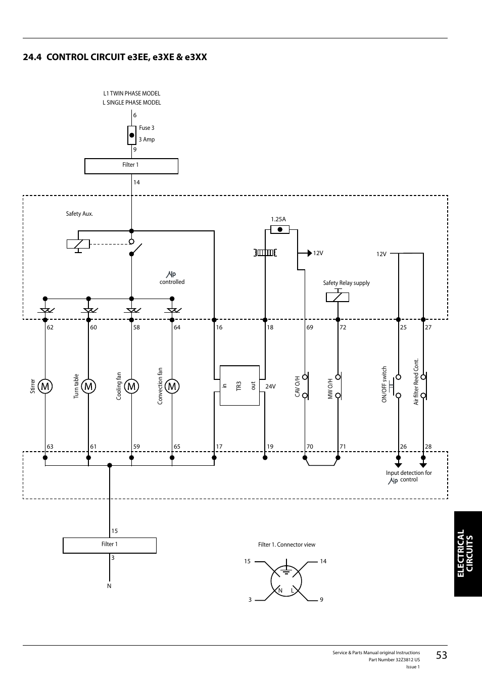 Elec tric al cir cuit s | Merrychef eikon e3 User Manual | Page 53 / 60