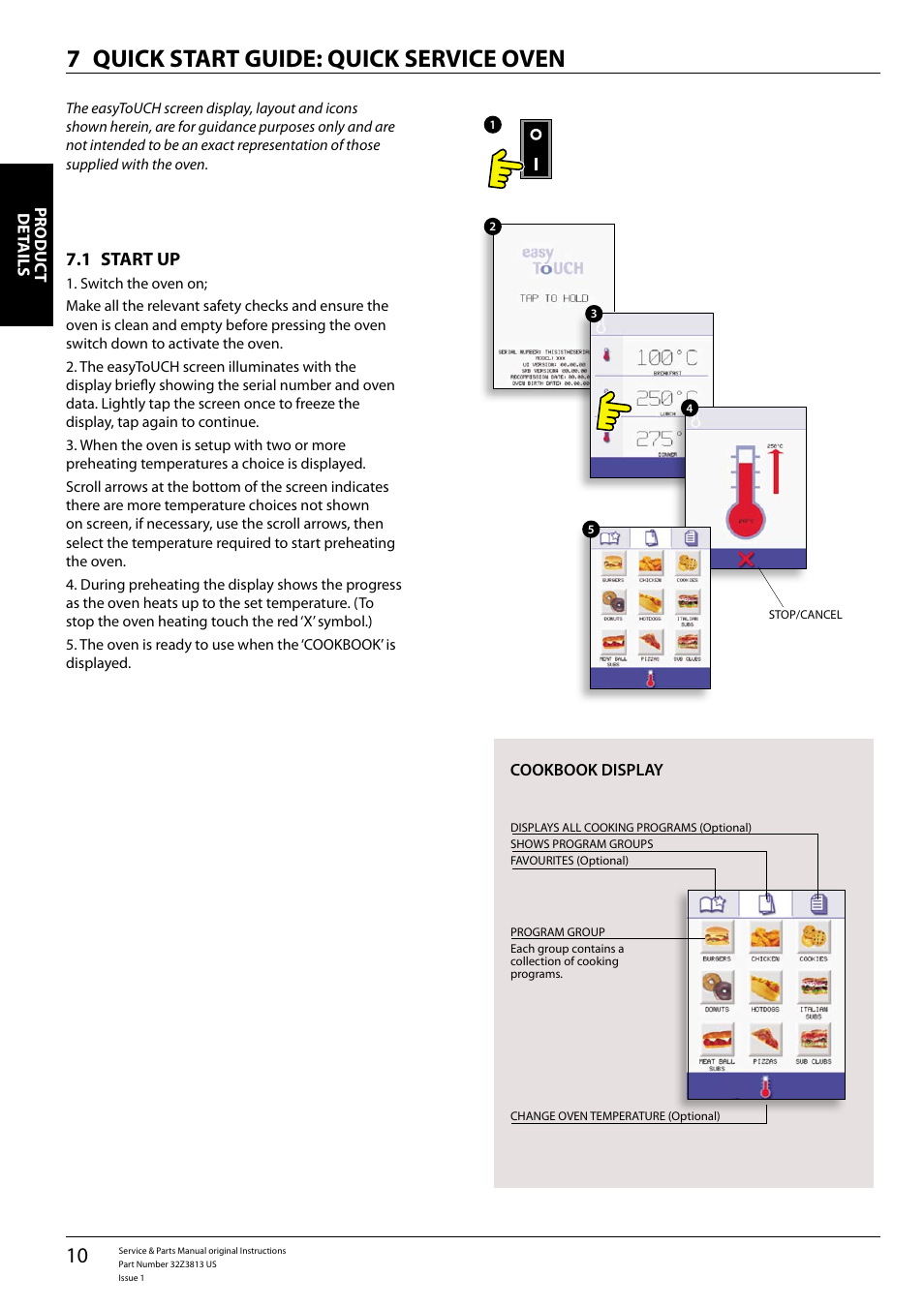 Quick start guide: quick service oven 7 | Merrychef eikon e4 User Manual | Page 10 / 58