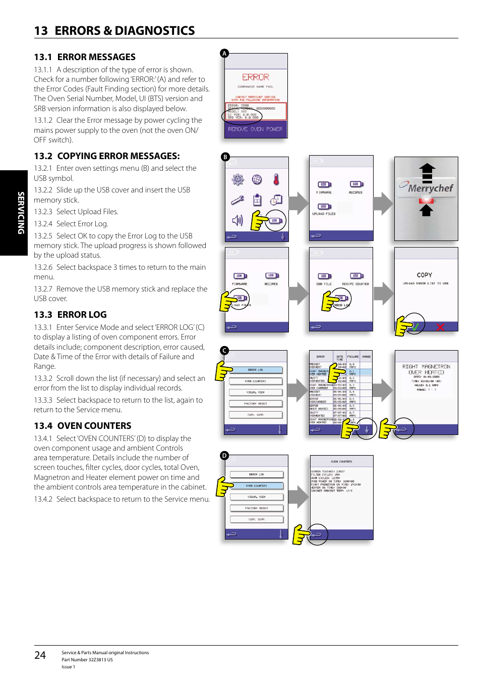 Errors & diagnostics 13 | Merrychef eikon e4 User Manual | Page 24 / 58