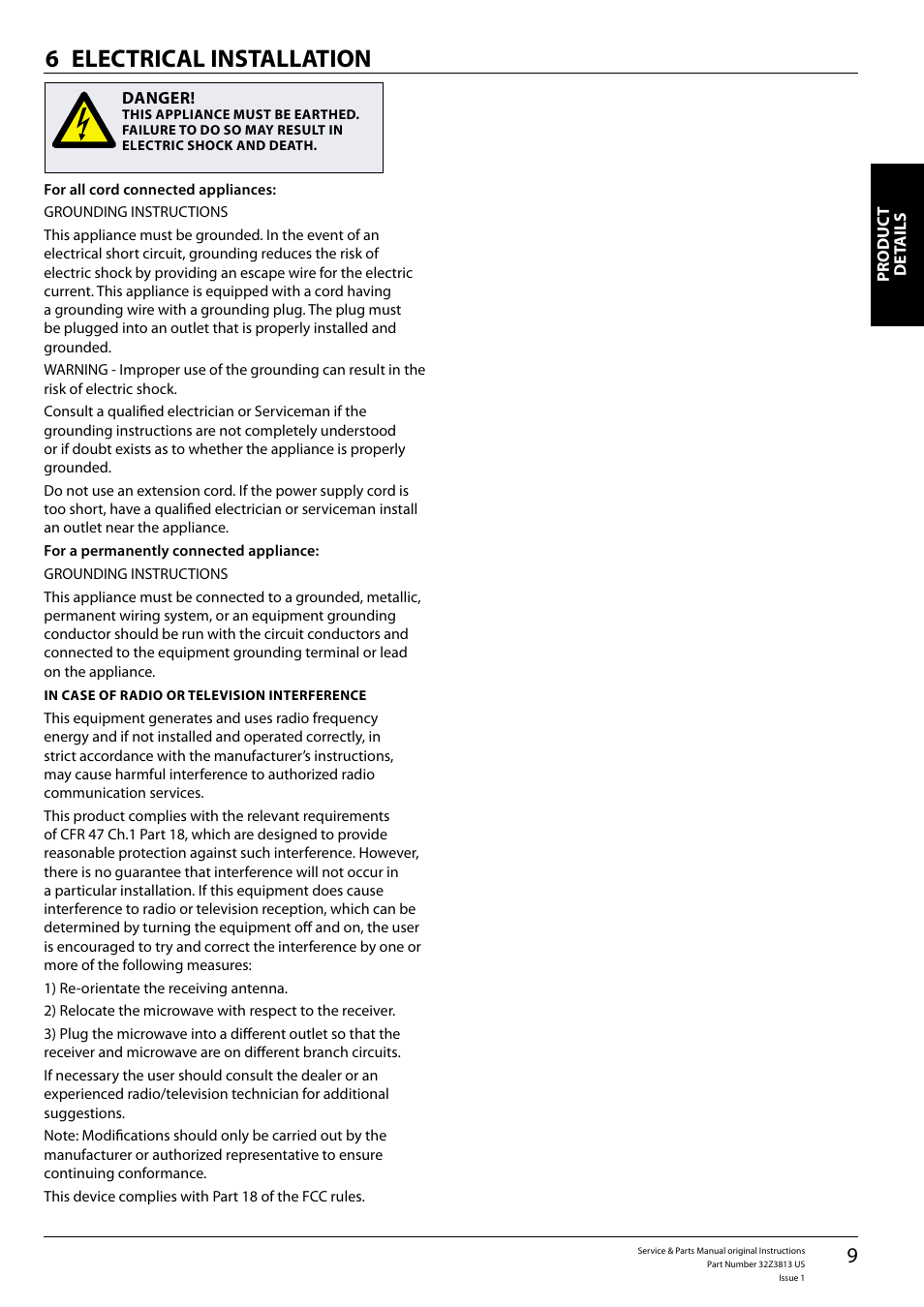 Electrical installation 6 | Merrychef eikon e4 User Manual | Page 9 / 58