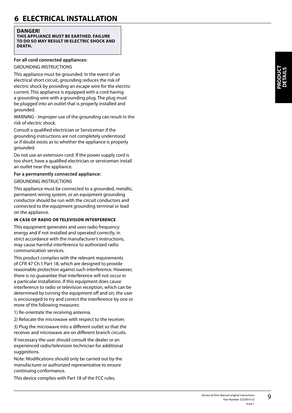 Electrical installation 6 | Merrychef eikon e5 User Manual | Page 9 / 56