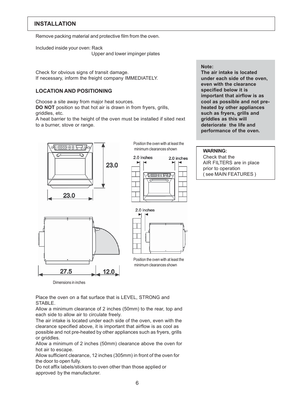 Merrychef 402s User Manual | Page 6 / 16