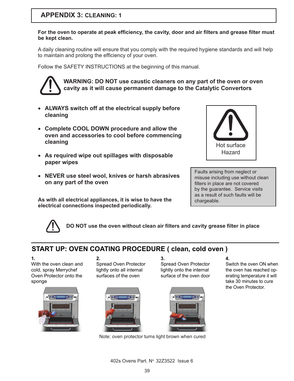Appendix 3 | Merrychef 402s User Manual | Page 39 / 51