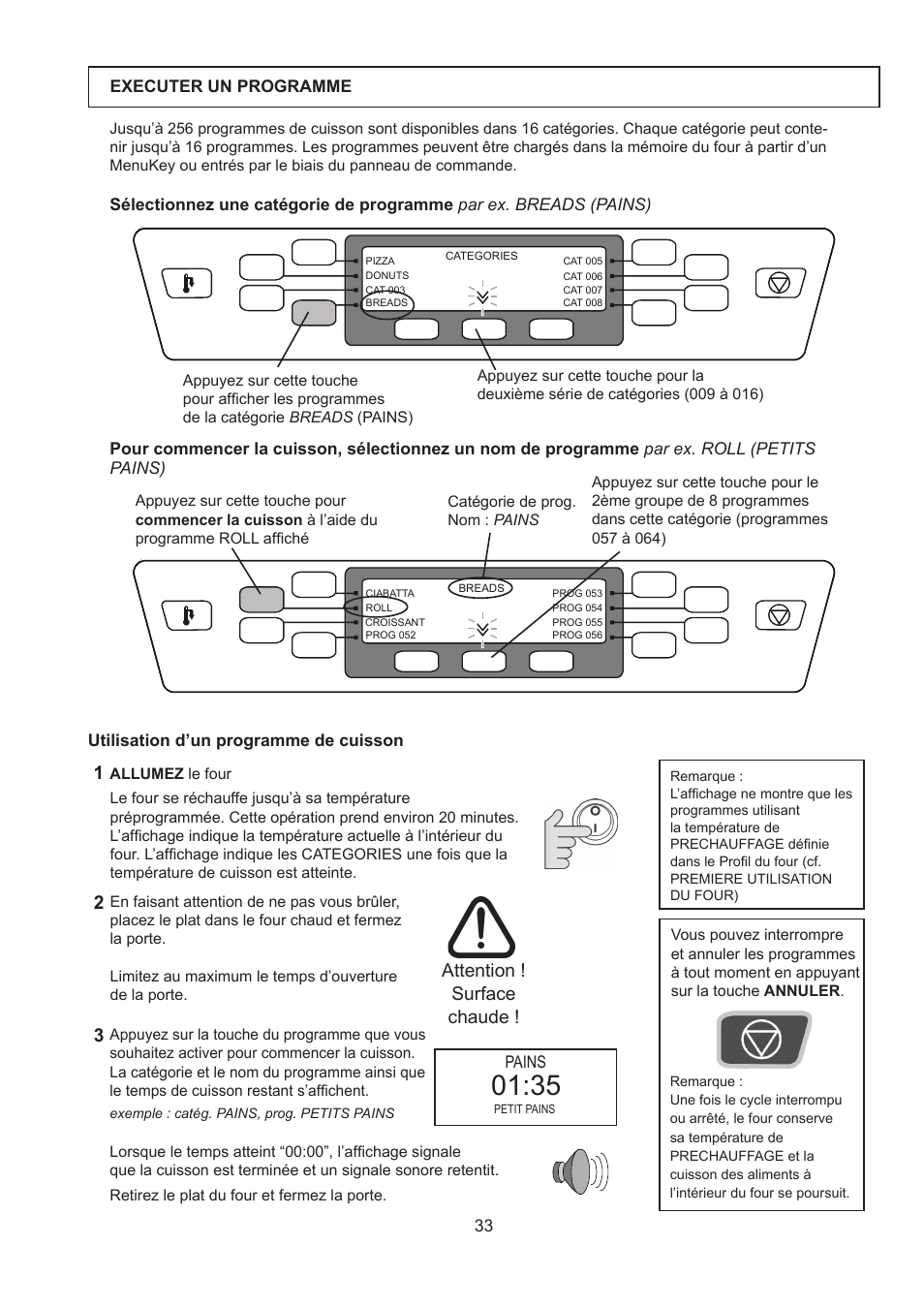 Attention ! surface chaude | Merrychef 402s User Manual | Page 33 / 142
