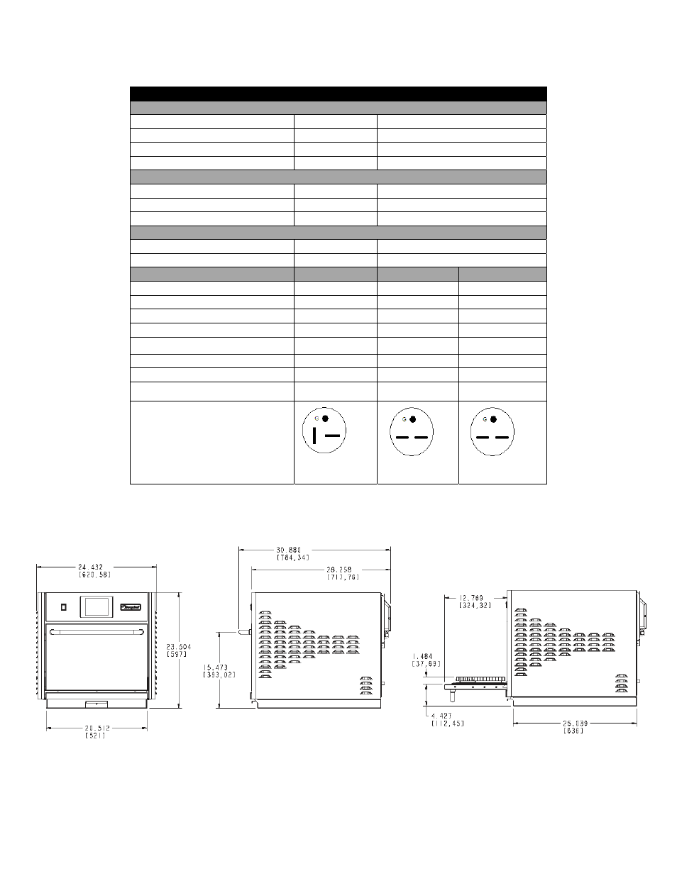Utility specification | Merrychef eikon e6 User Manual | Page 5 / 20
