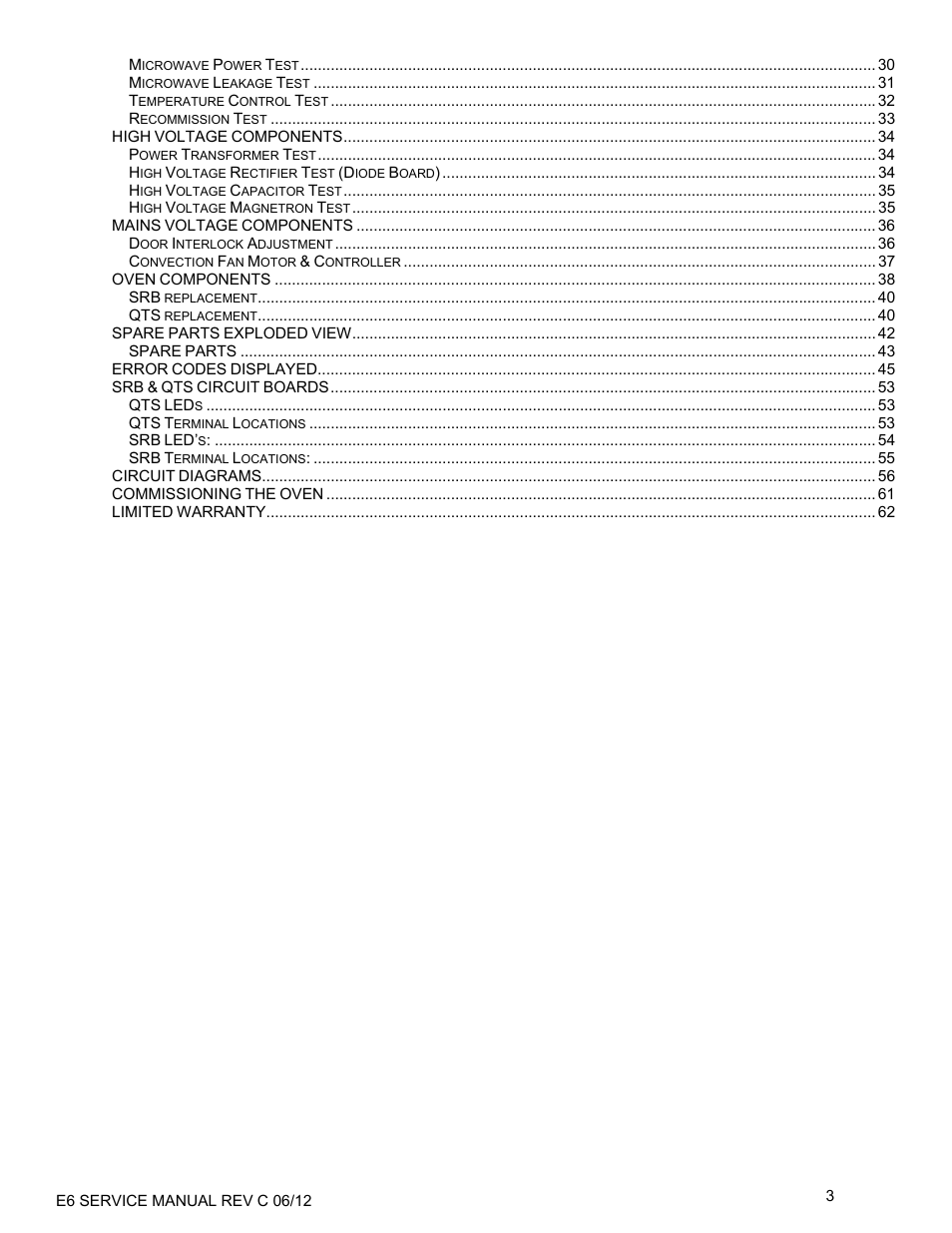 Merrychef eikon e6 User Manual | Page 3 / 64