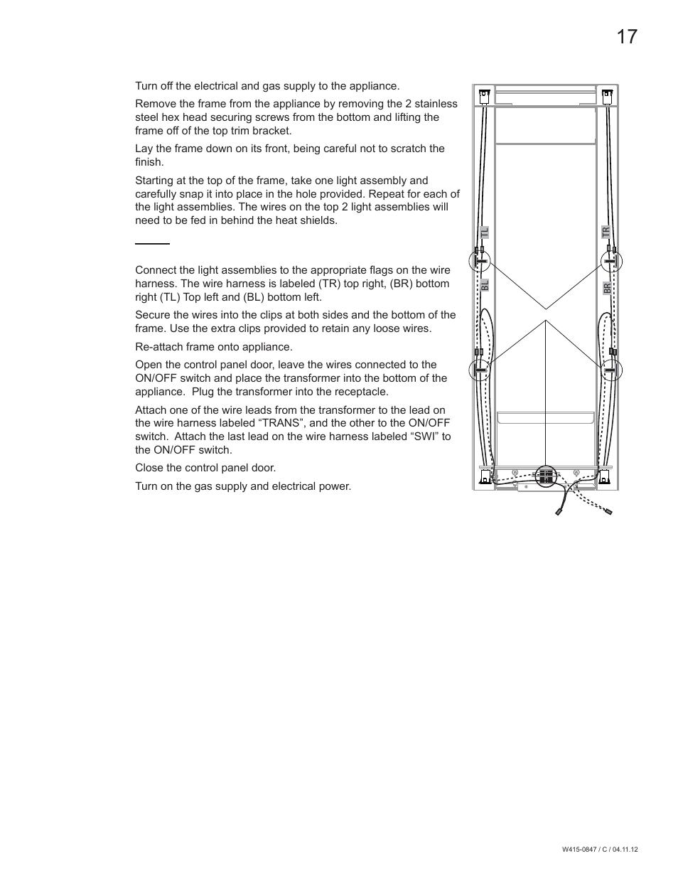 Napoleon Fireplaces Torch - GVFT8 User Manual | Page 17 / 28