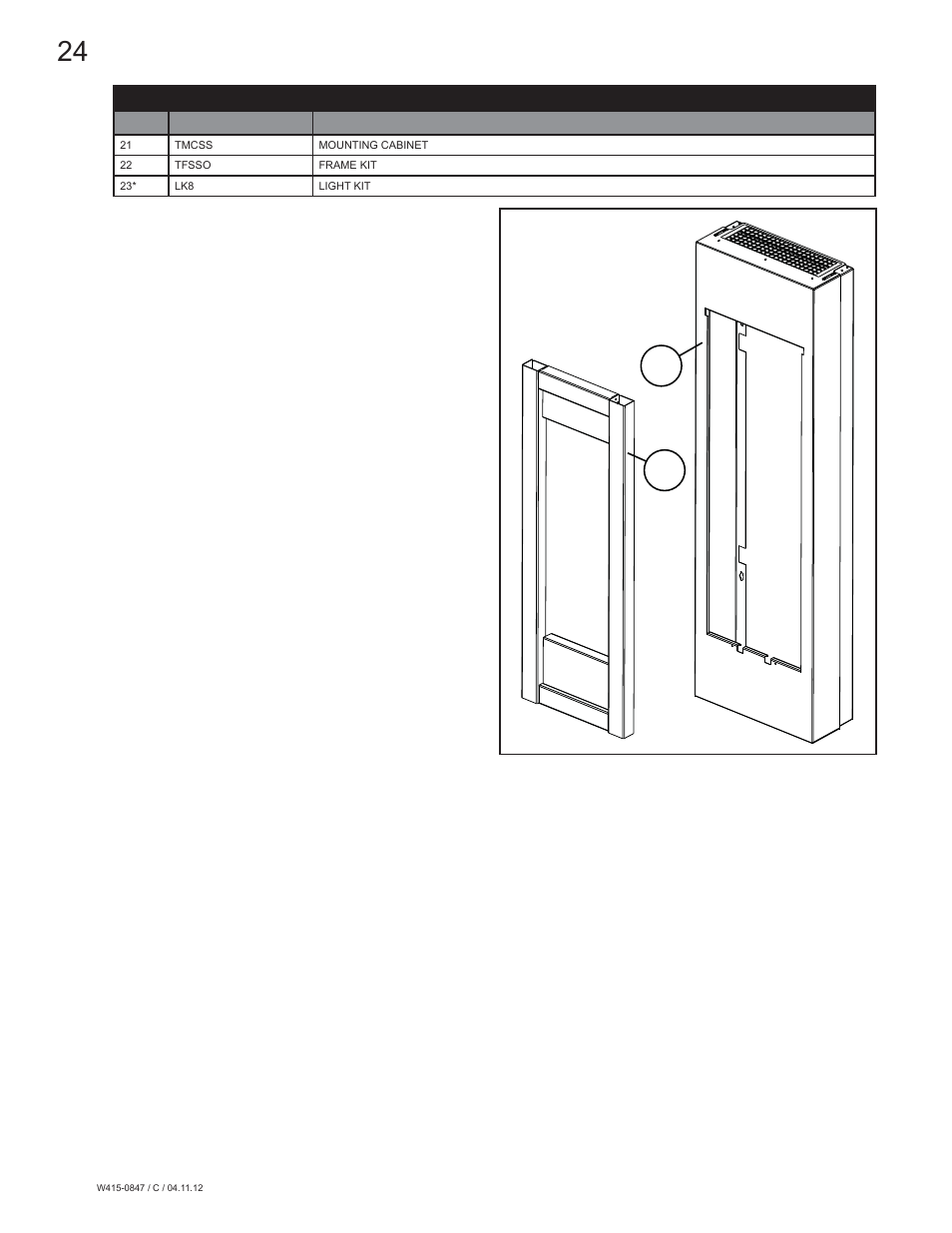 Accessories | Napoleon Fireplaces Torch - GVFT8 User Manual | Page 24 / 28
