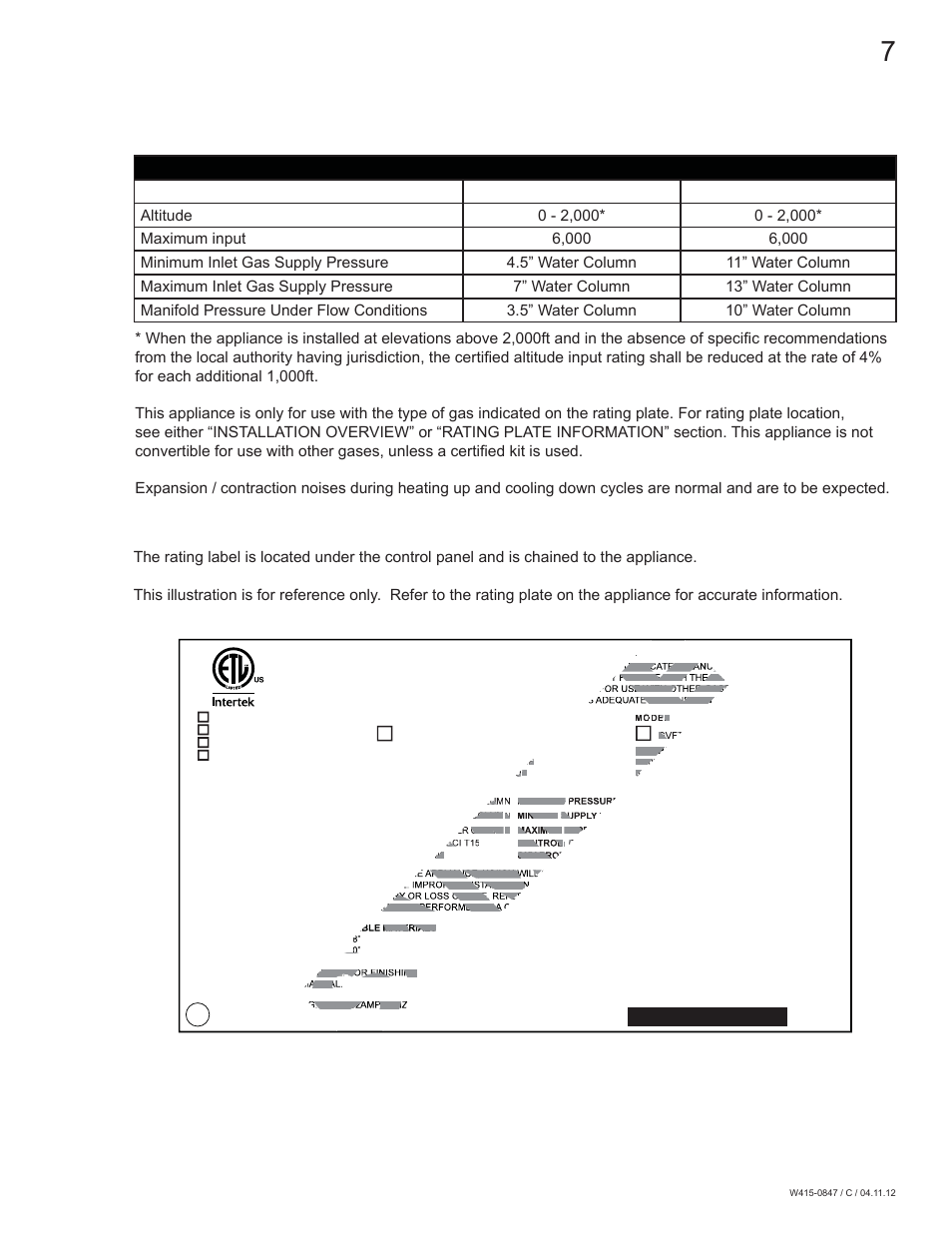 Sample | Napoleon Fireplaces Torch - GVFT8 User Manual | Page 7 / 28