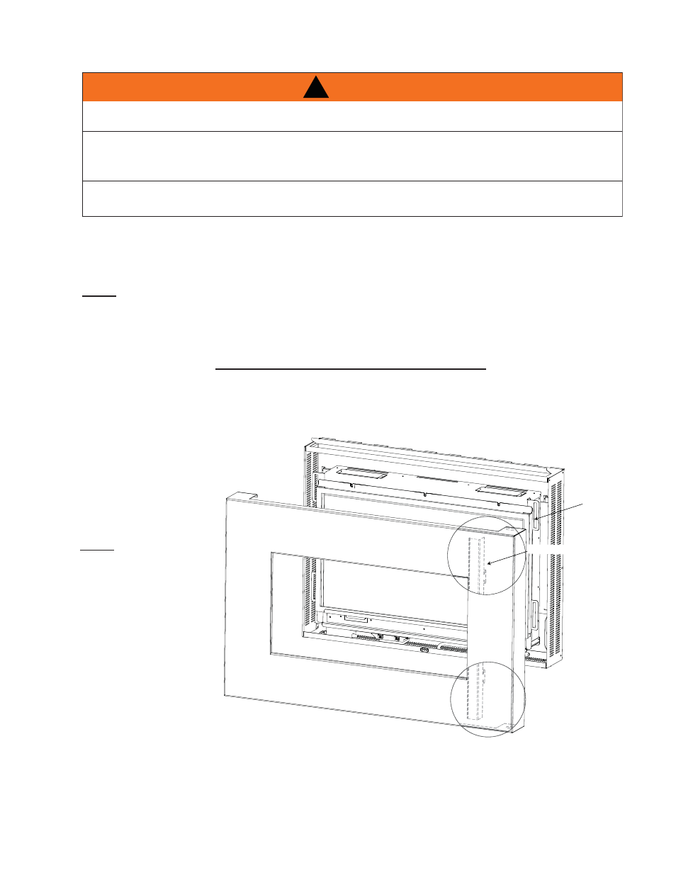 Warning | Napoleon Fireplaces Plazmafire 31 - WHVF31 User Manual | Page 16 / 28