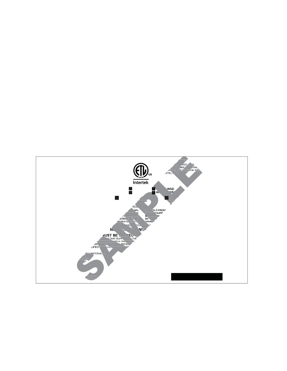 Sample, 4 rating plate information | Napoleon Fireplaces GVF36 User Manual | Page 6 / 28