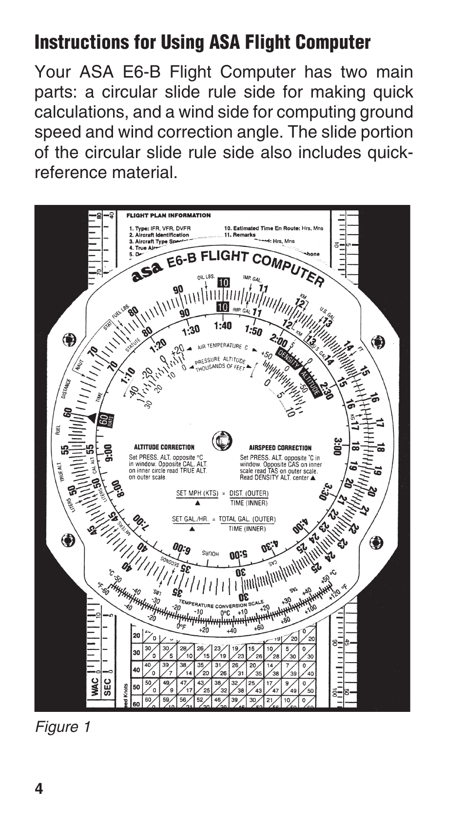 Instructions for using asa flight computer | ASA Electronics E6-B User Manual | Page 4 / 38