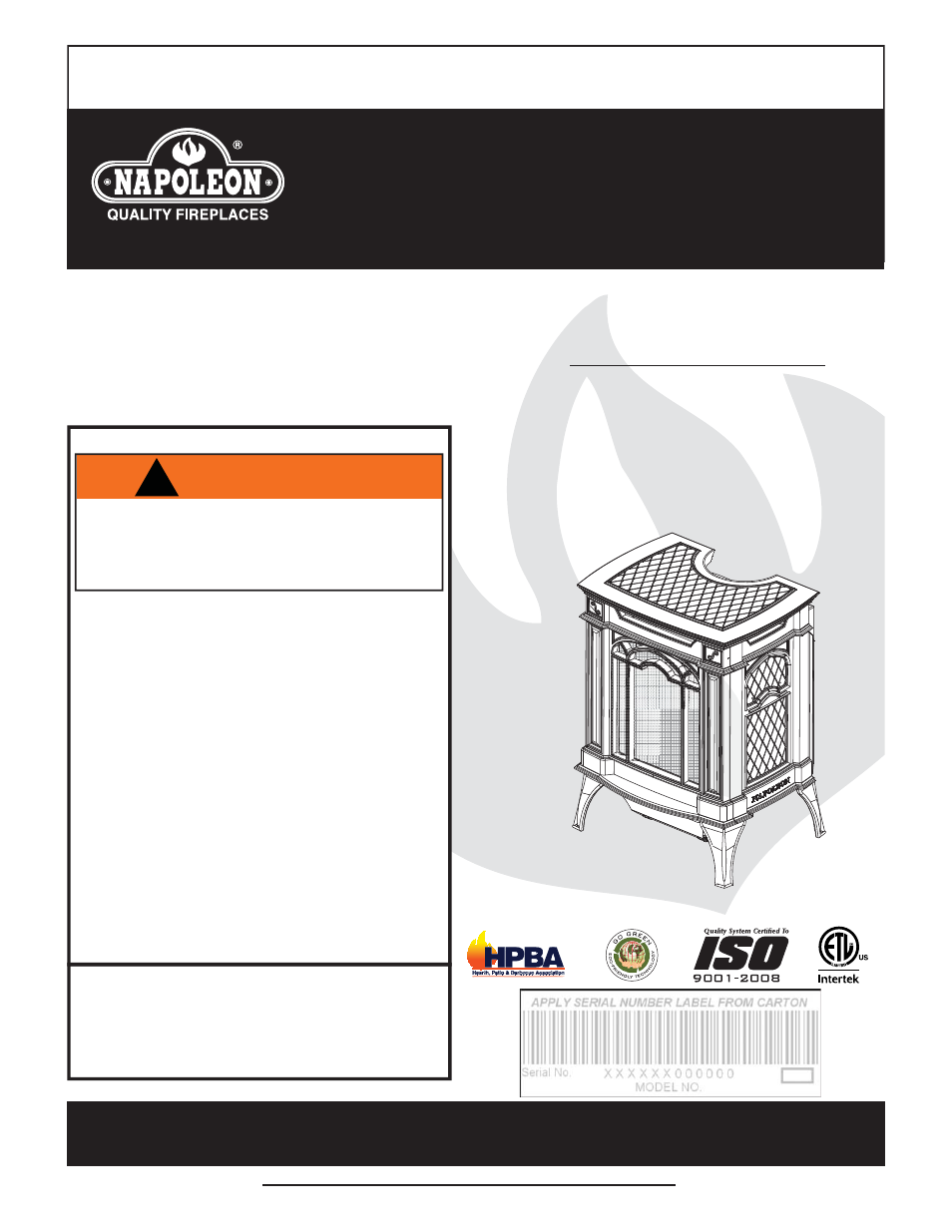 Napoleon Fireplaces Arlington - GVFS20 User Manual | 26 pages