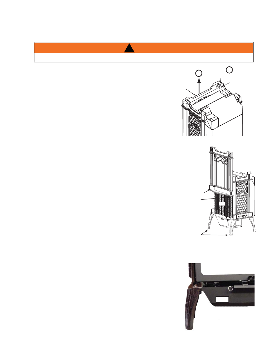 Warning, 0 finishing | Napoleon Fireplaces Arlington - GVFS20 User Manual | Page 12 / 26