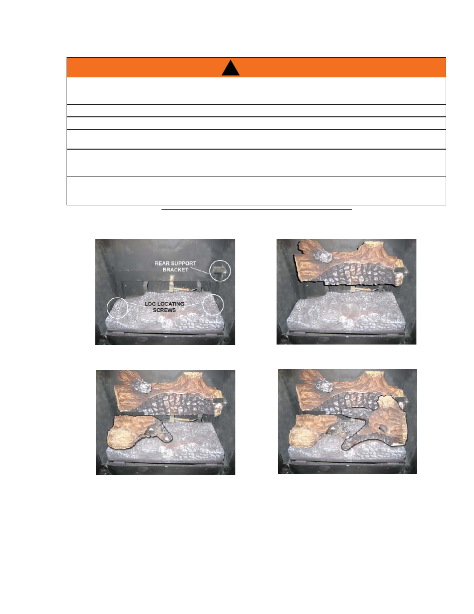Warning | Napoleon Fireplaces Arlington - GVFS20 User Manual | Page 13 / 26