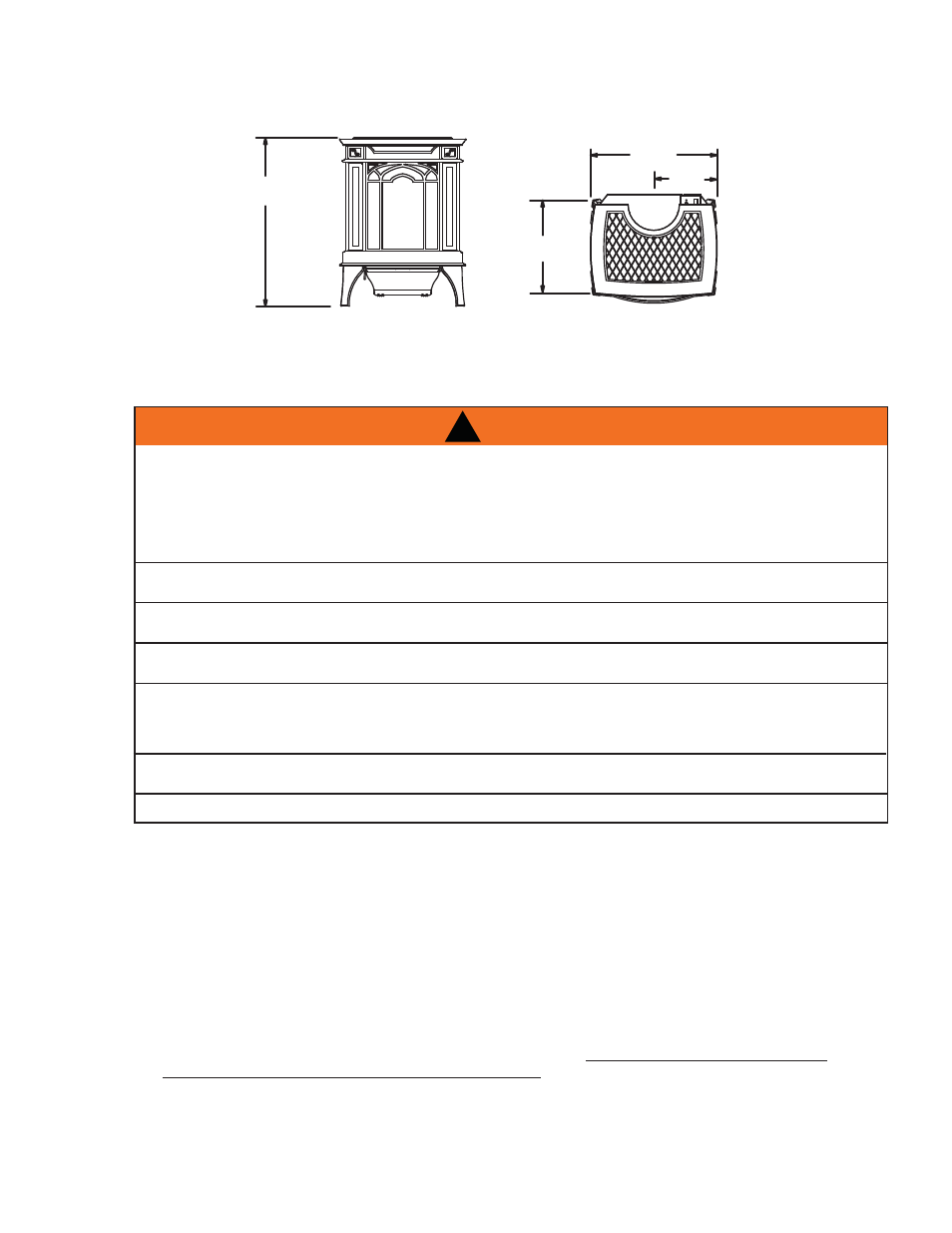 Warning | Napoleon Fireplaces Arlington - GVFS20 User Manual | Page 5 / 26