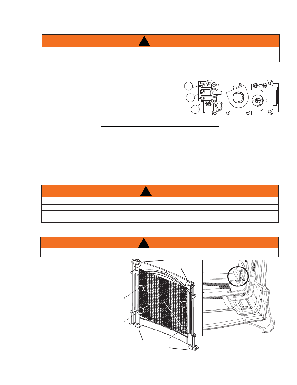 Warning, 0 finishing | Napoleon Fireplaces GVFS60 User Manual | Page 11 / 24