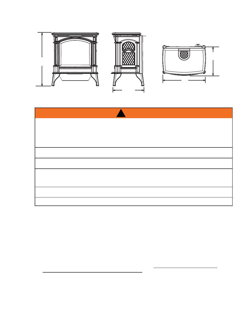 Warning | Napoleon Fireplaces GVFS60 User Manual | Page 5 / 24