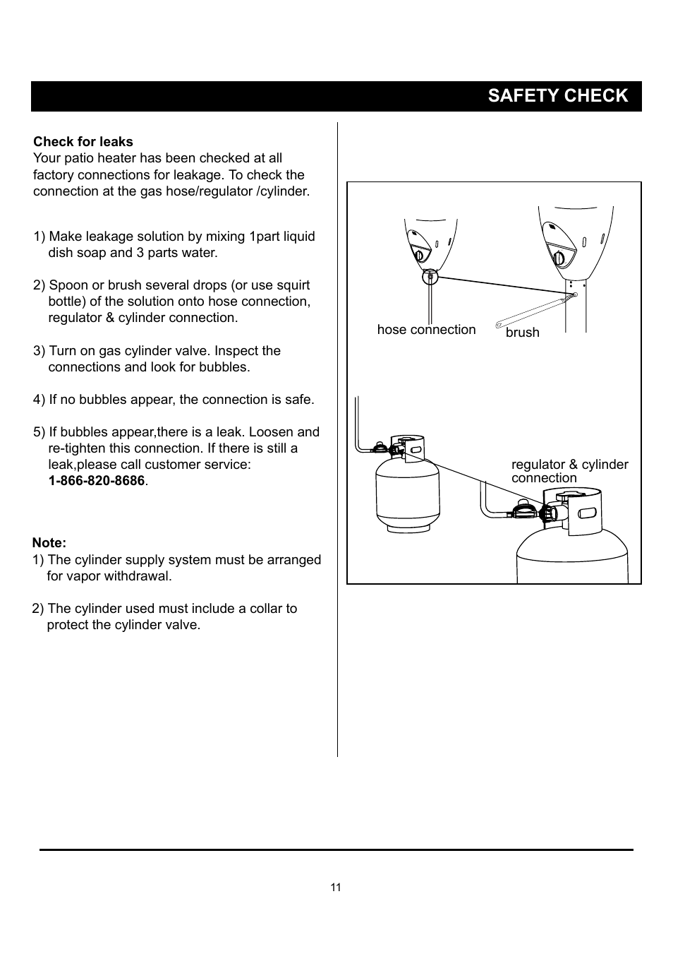 Safety check | Napoleon Fireplaces PTH40PGM User Manual | Page 11 / 20