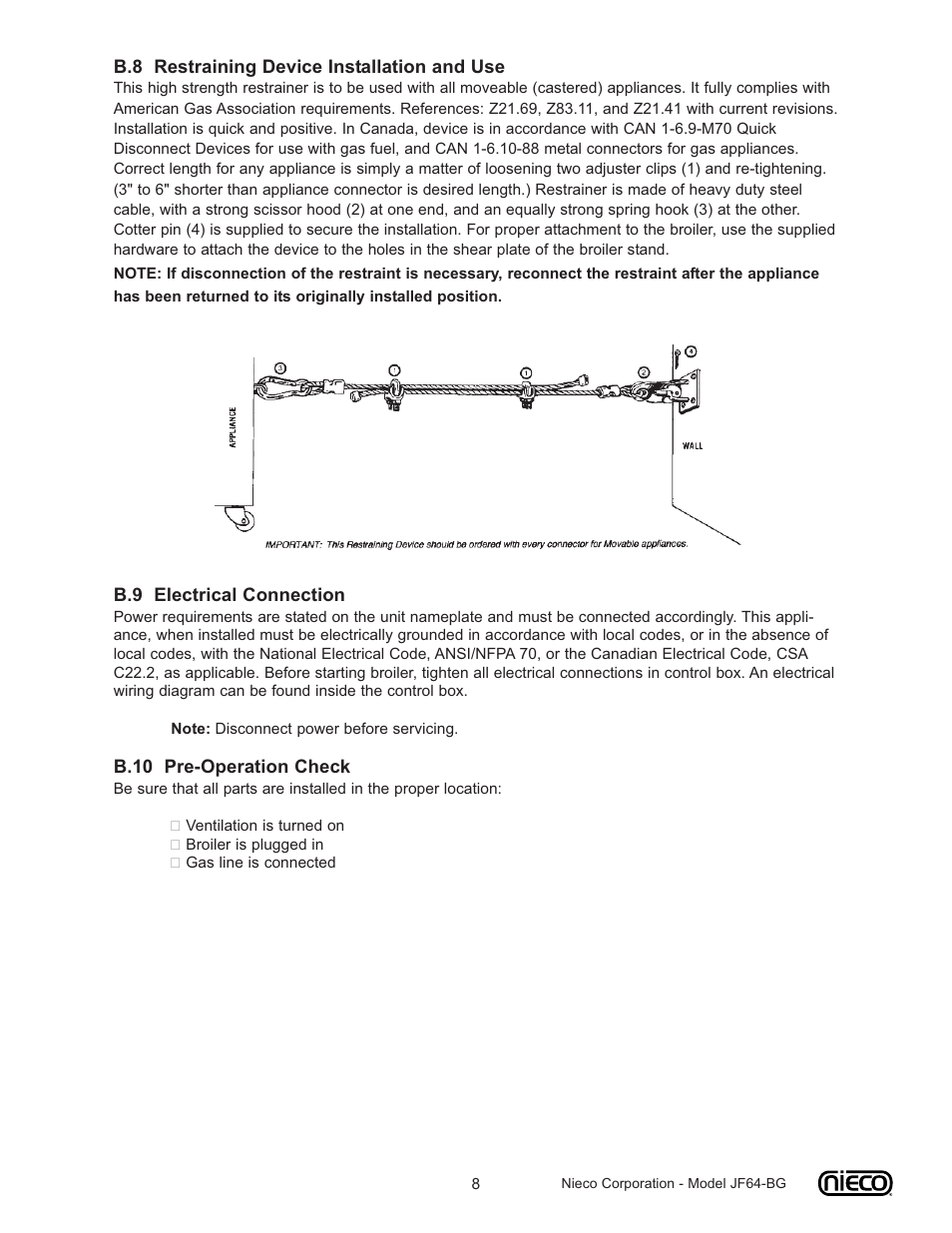 Nieco JF64-BG User Manual | Page 8 / 35