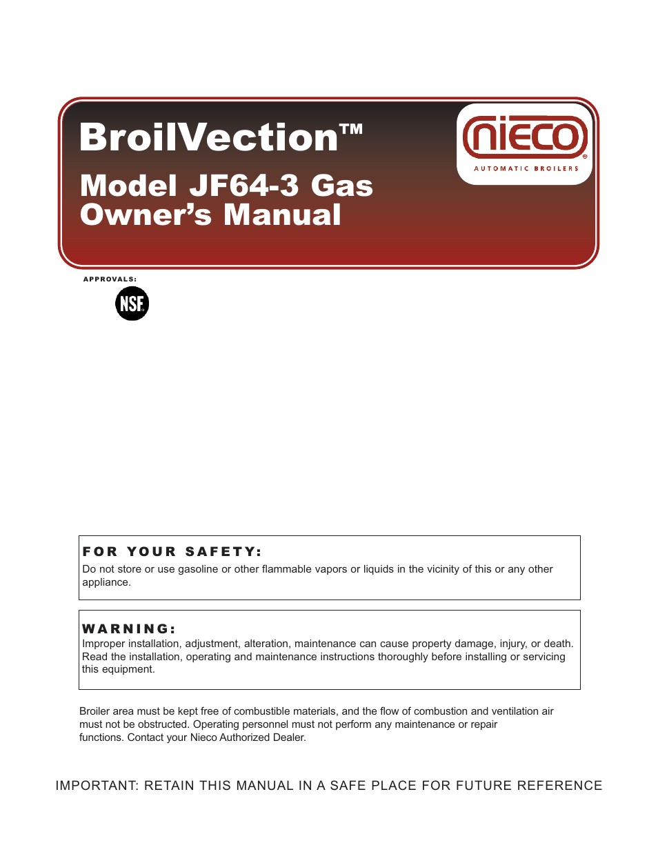 Nieco JF64 User Manual | 32 pages