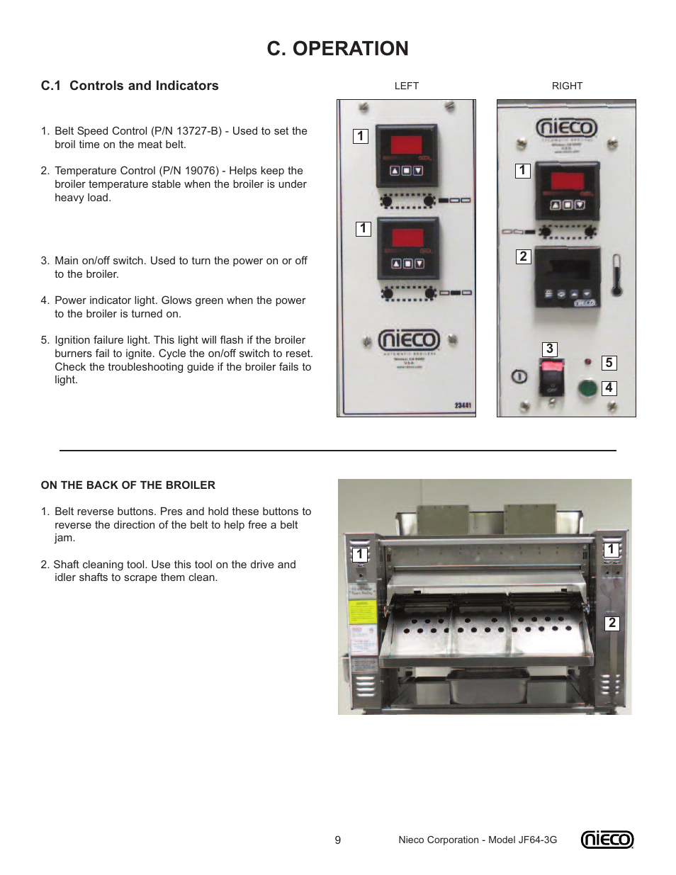 C. operation | Nieco JF64 User Manual | Page 9 / 32