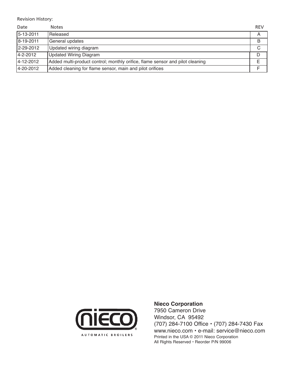 Nieco JF63 User Manual | Page 40 / 40