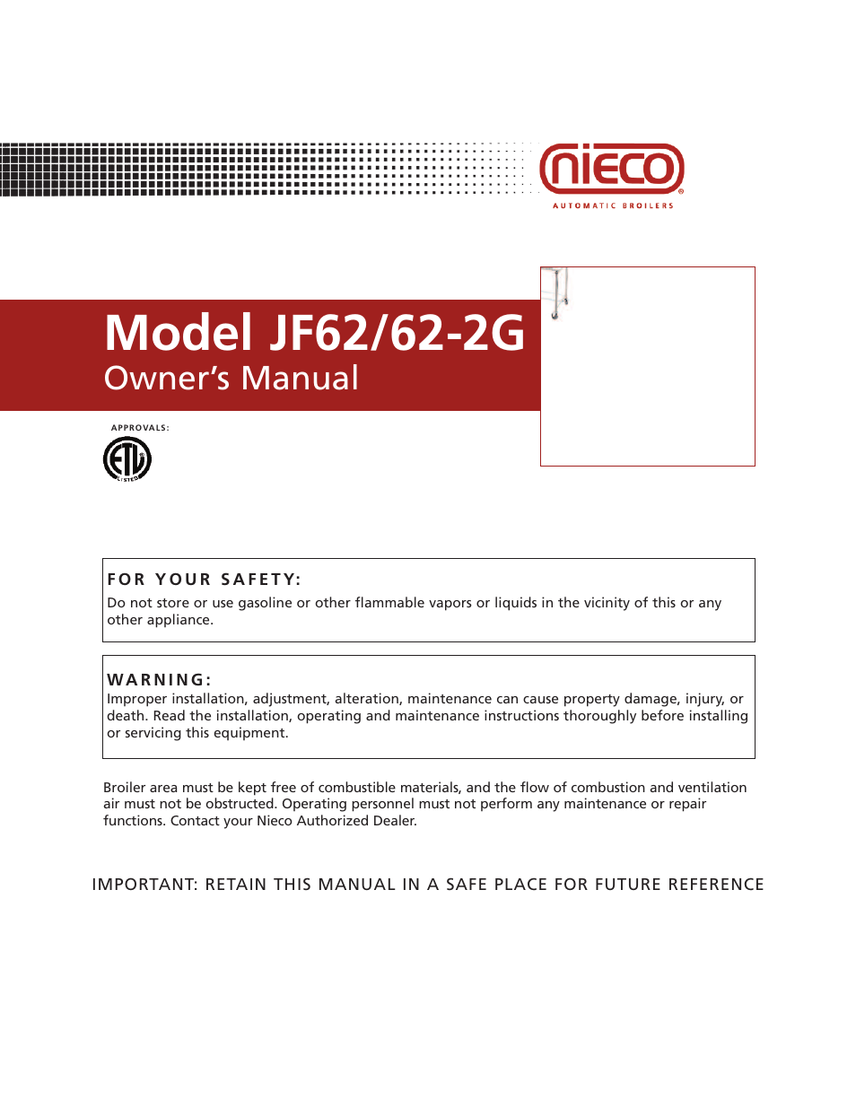 Nieco JF62 User Manual | 30 pages