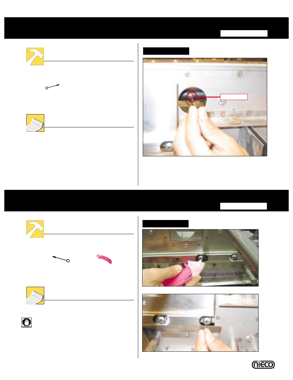 Orifices, Tools instructions, Pilot burners | Nieco N2500 User Manual | Page 29 / 32