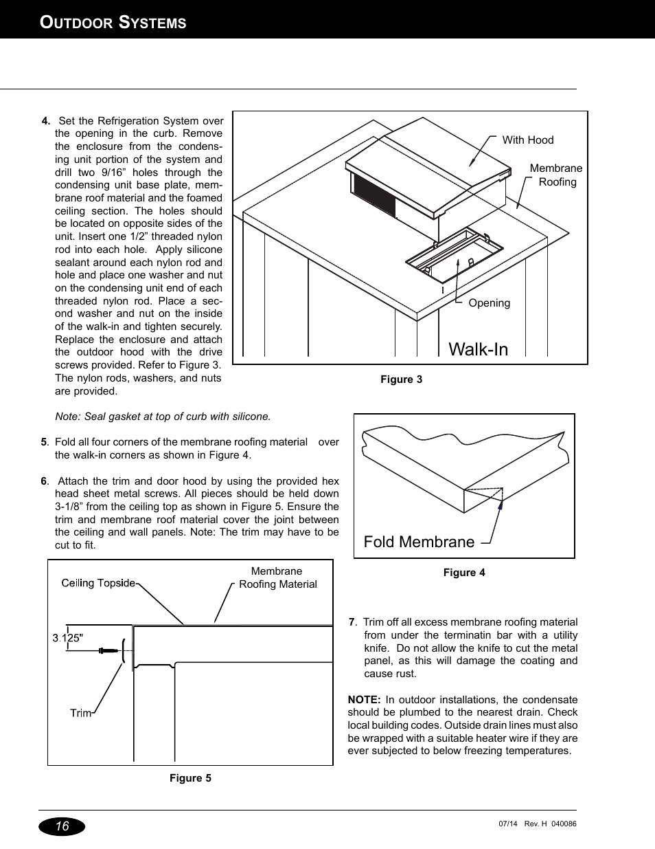 Walk-in, Fold membrane | Nor-Lake Capsule Pak Refrigeration Systems User Manual | Page 16 / 44