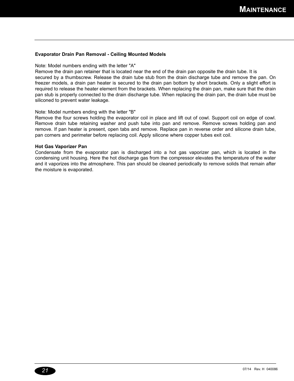 Nor-Lake Capsule Pak Refrigeration Systems User Manual | Page 21 / 44