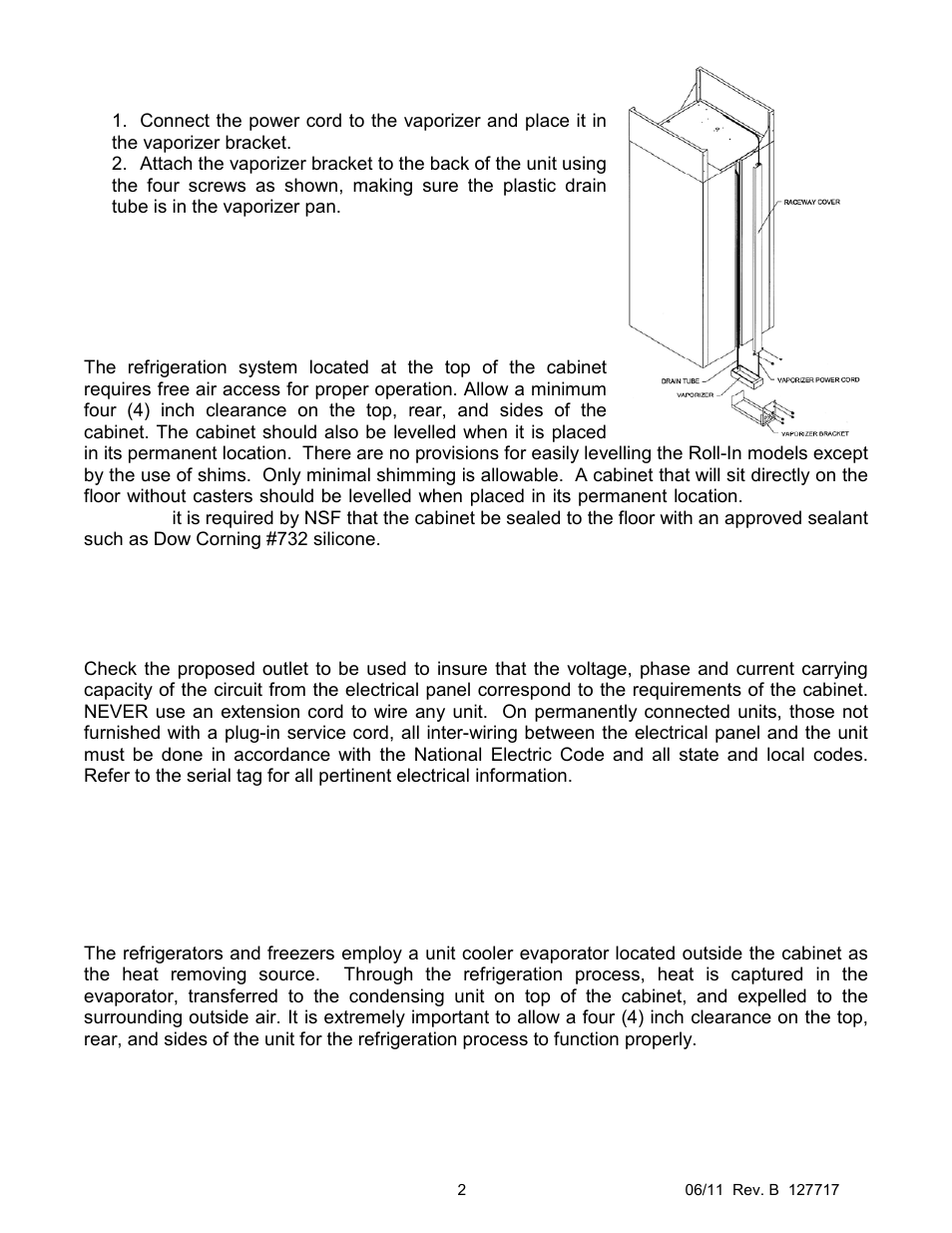 Nor-Lake NOVA Refrigerators and Freezers User Manual | Page 2 / 8