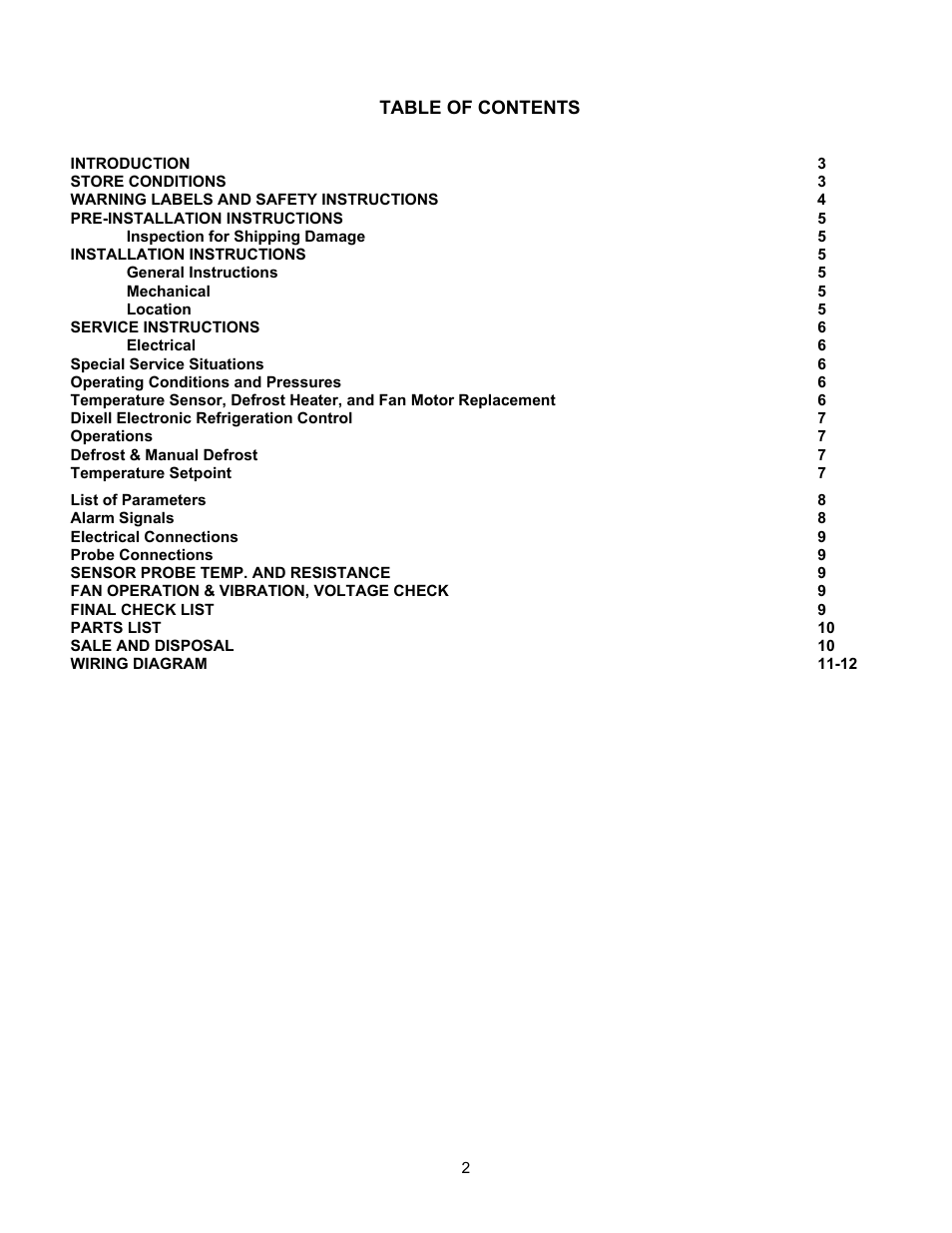 Nor-Lake Angled Ice Cream Merchandisers User Manual | Page 2 / 12